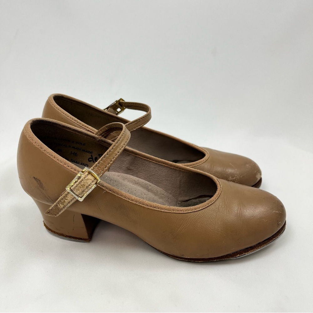 Capezio 455CAR Leather Caramel Character Tap Shoes Ladies 4.5 / Child 2 - 2.5
